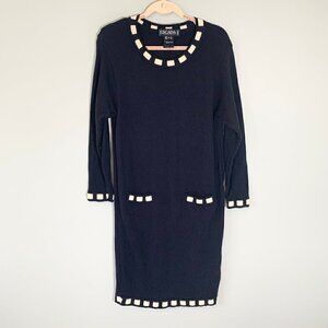 Vintage Escada by Margaretha Ley long sleeve below knee wool dress
